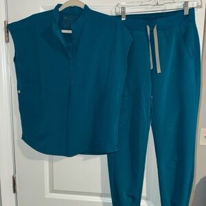 Figs Teal Women's Jogger Set